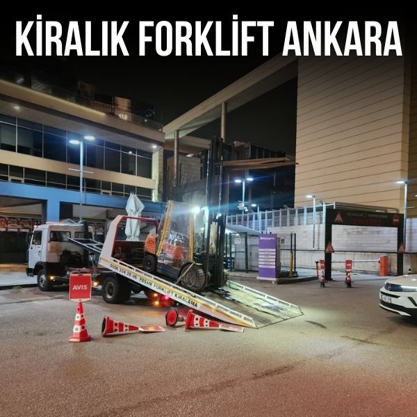 Çankaya bölgesinde günlük forklift kiralama hizmeti sunan forklift aracı